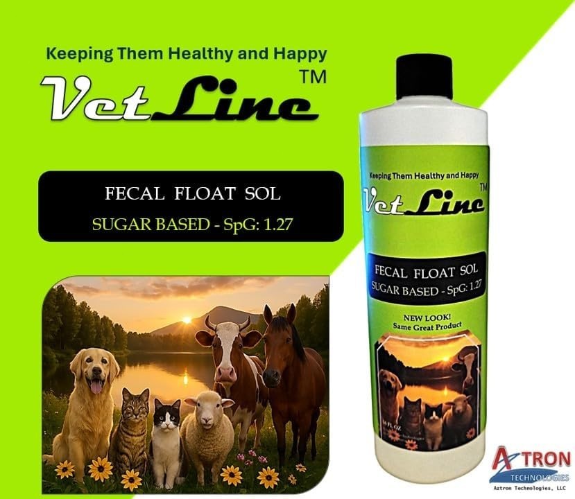 Fecal Float Solution Sugar-Based SpG 1.27 500 ml for Veterinary Labs