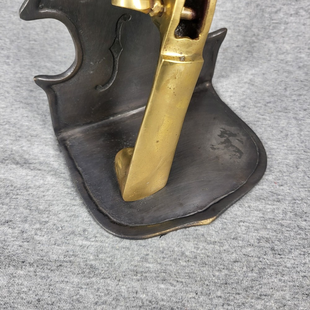 1 Book End Solid Brass Music Instrument String Violin Cello 7" (ONLY ONE) MCM