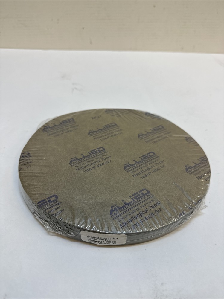 Allied SILICON CARBIDE PLAIN BACK DISCS - 10"  P4000 100pk