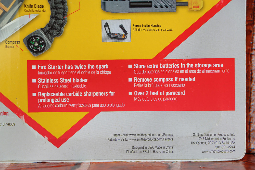 Smith's 50541 Ultimate Survival Multi-Tool First Aid Fire Starter Knife Kit