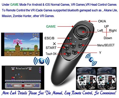 VR Remote Controller Gamepad Bluetooth Control VR Video, Game, Selfie, Flip E