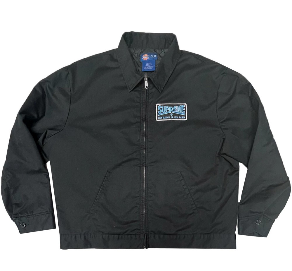 DICKIES 2XLT TALL CUSTOM PATCHED LINED EISENHOWER SKATEBOARDING JACKET EUC!