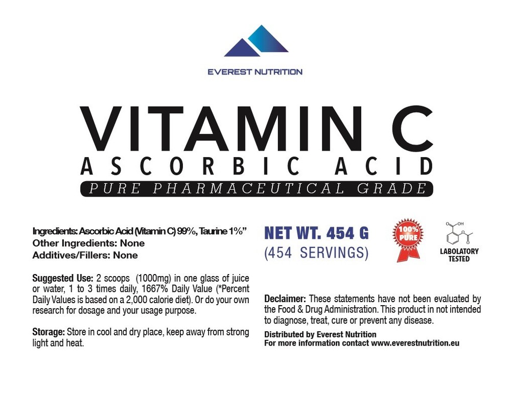 Ascorbic Acid Vitamin C Powder Antioxidant