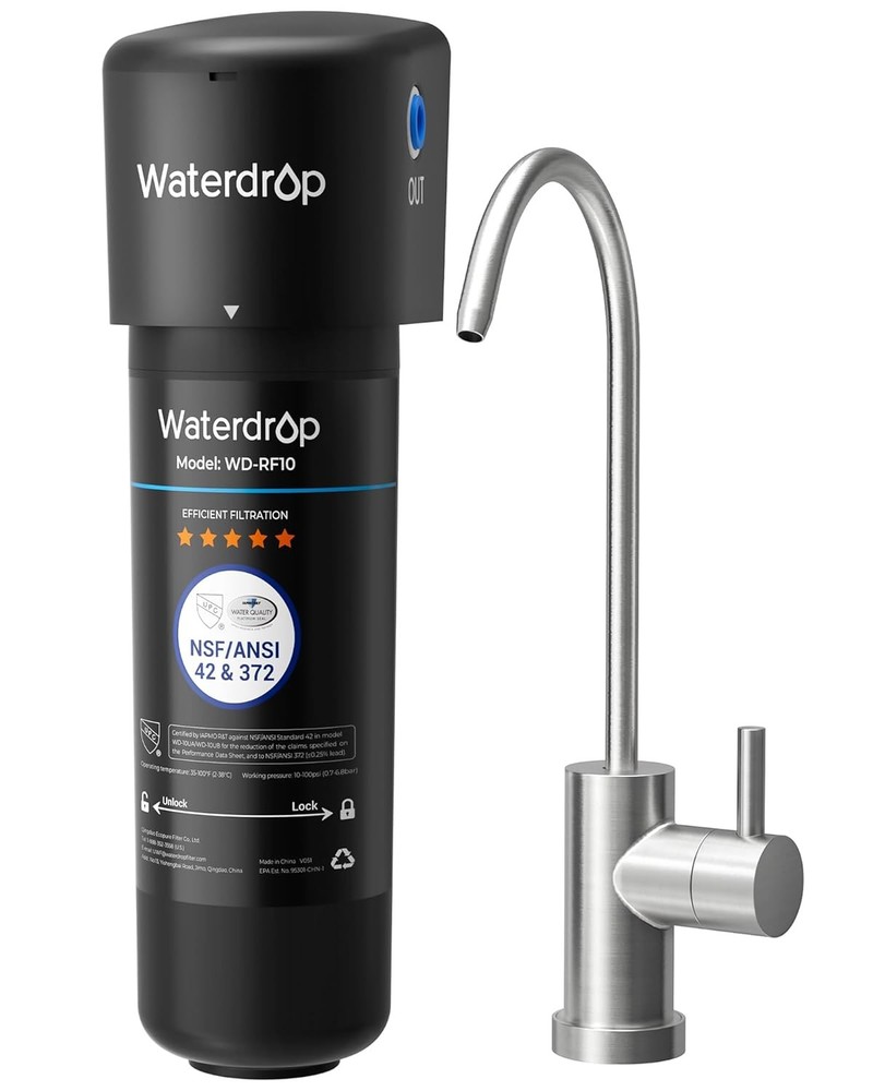 Waterdrop 10UB Under Sink Drinking Water Filtration System,NSF/ANSI 42 Certified