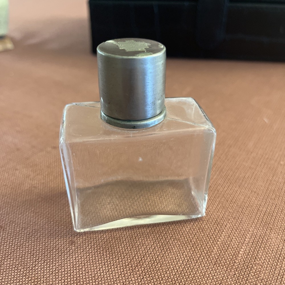 Vintage Silver Glass Perfume Bottle