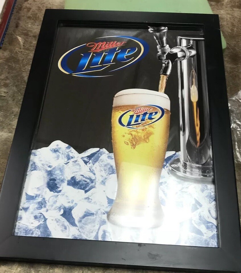 miller lite beer Mirror 14 X20