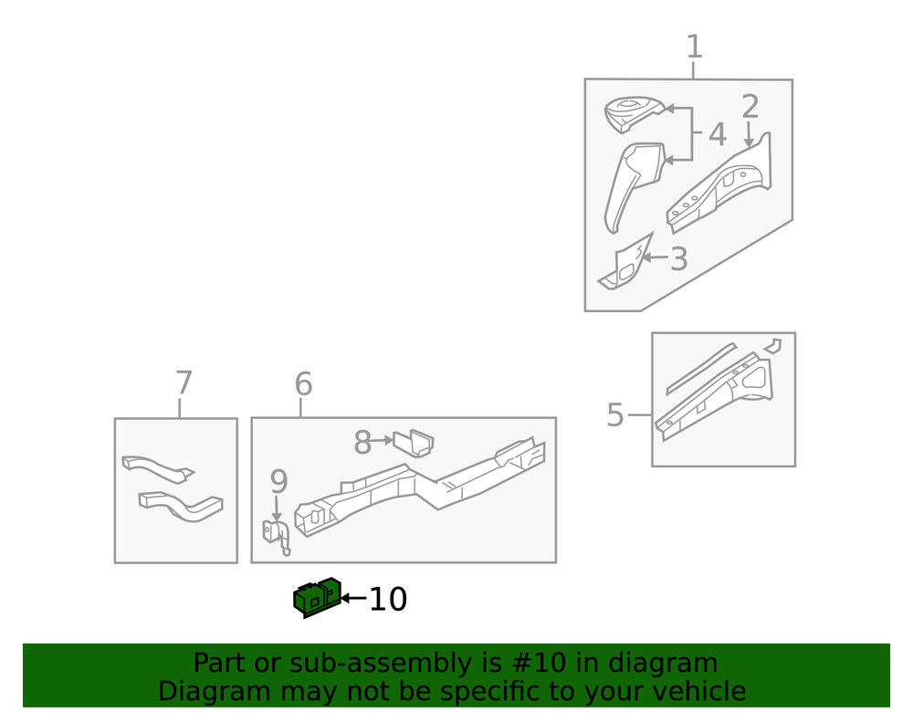Genuine GM Rail End 88950474