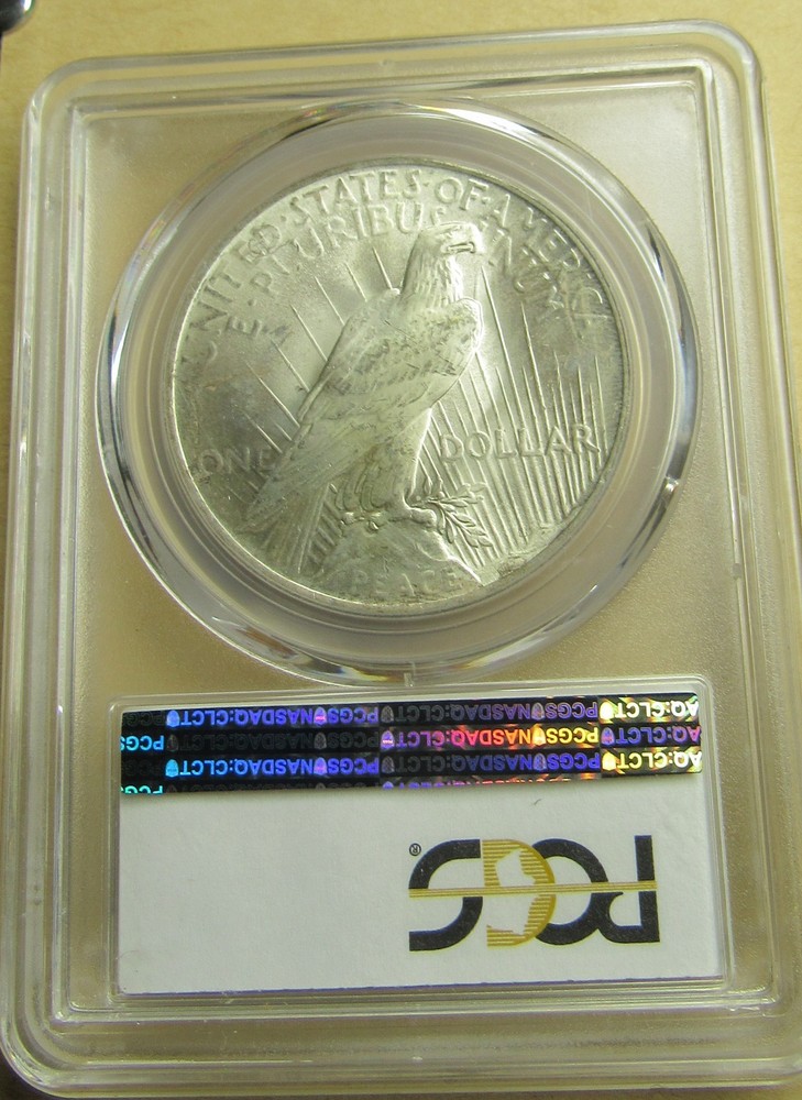 1922 Peace Silver Dollar MS 65 PCGS, Super Sharp Details.
