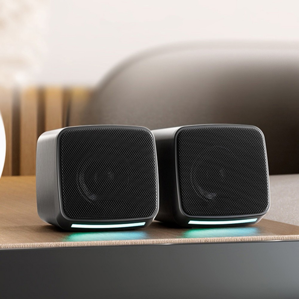 For Laptop 1 Pair USB Powered Computer Speakers with Easy Volume Control