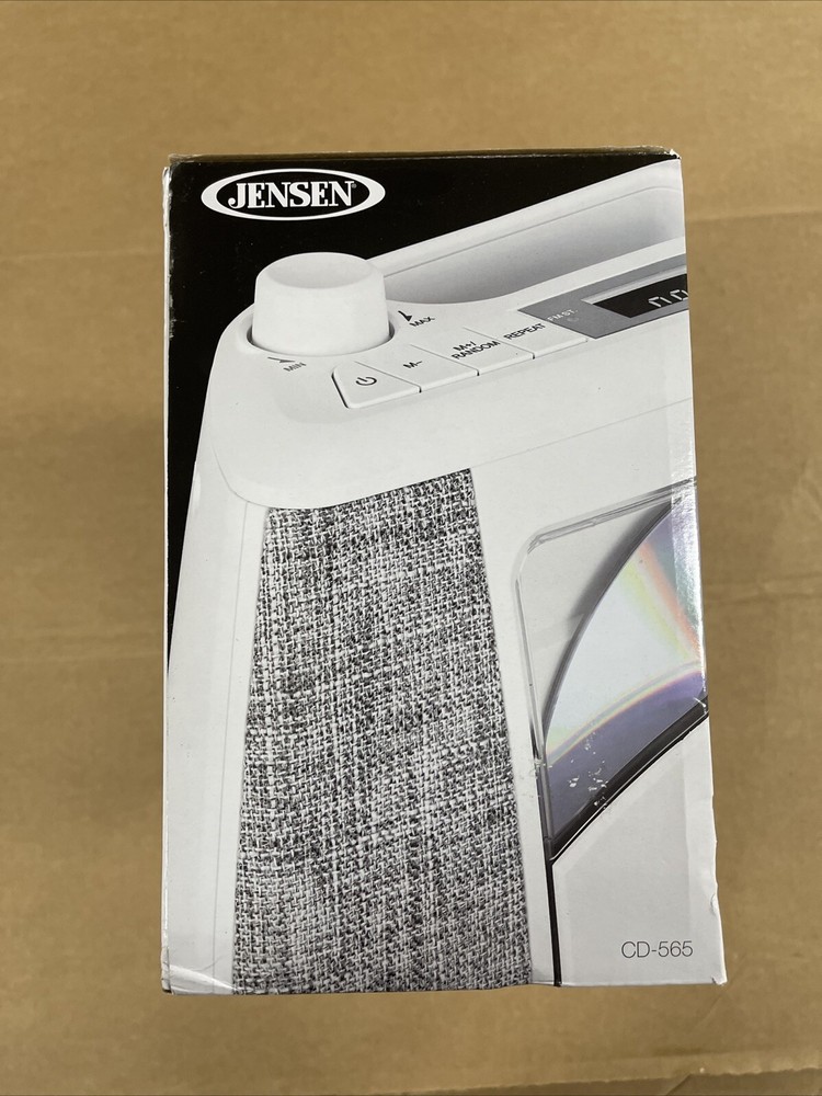 JENSEN CD-565 Portable Bluetooth CD Music System -TESTED- WORKS-