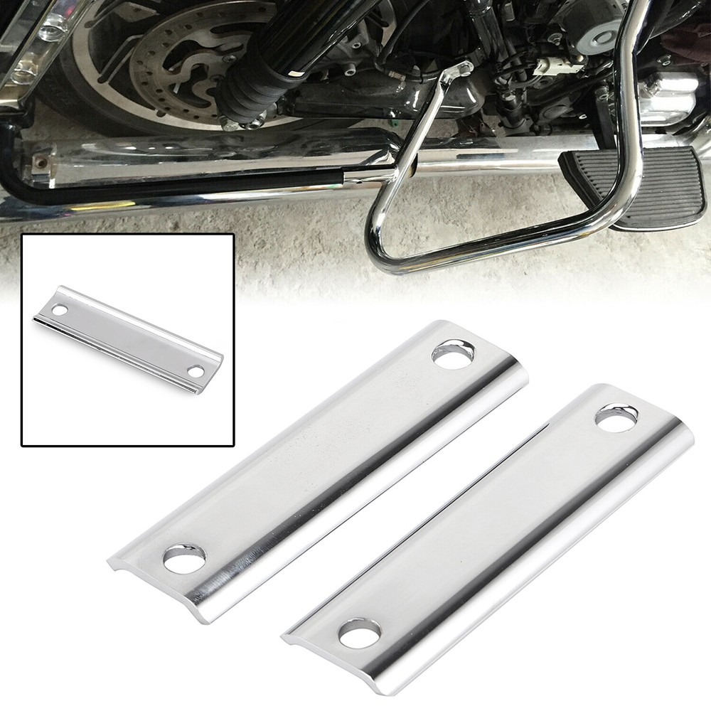 Chrome Muffler Hanger Bracket Set For Harley Tour Electra Glide Classic FLHTC