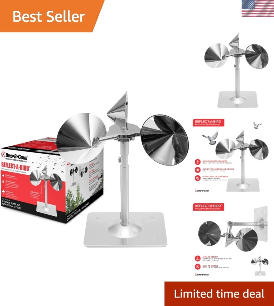 - Reflect-A-Bird - Reflective Spinning Deterrent - Repels Pigeons, Sparrows, ...