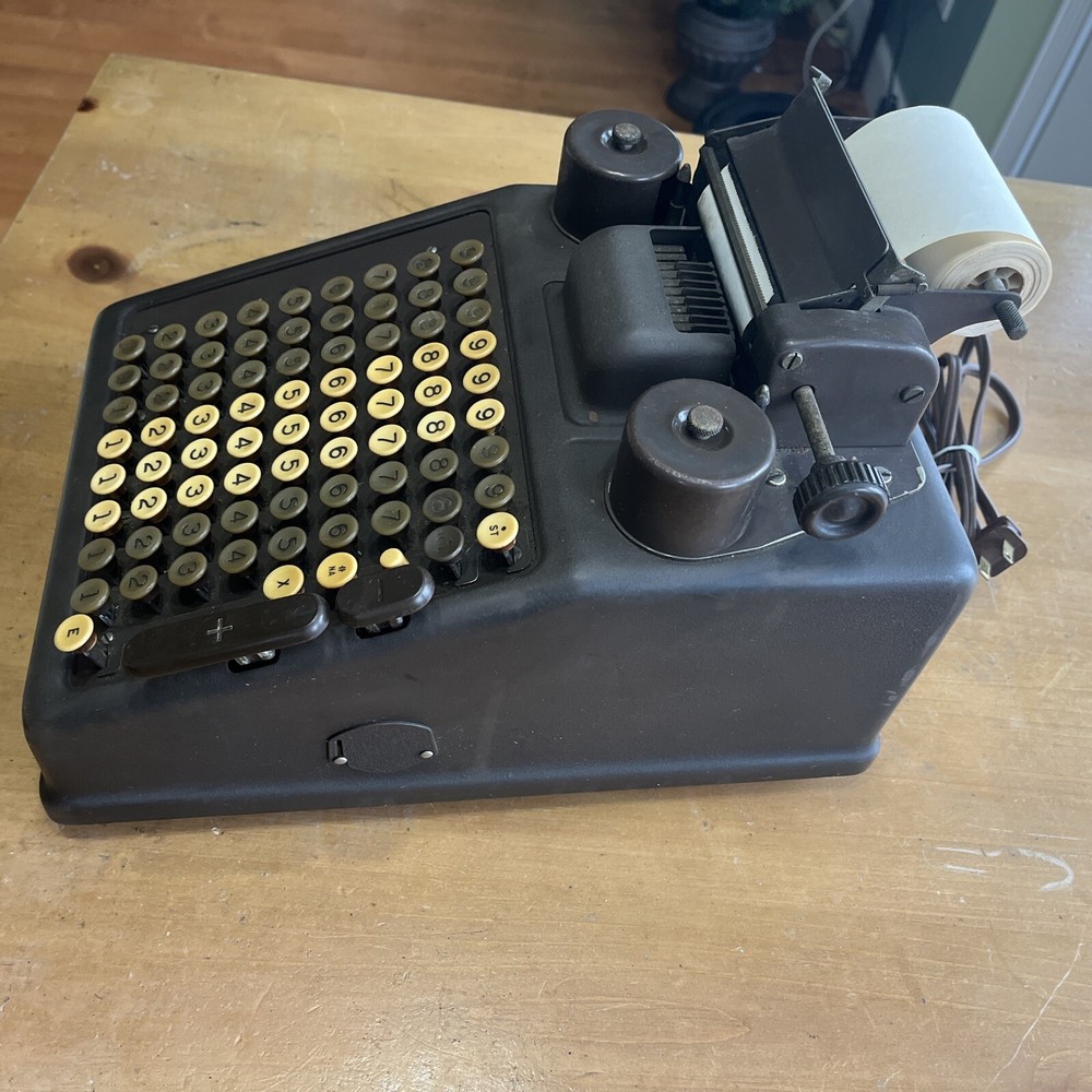 Vintage Burroughs Electric Adding Machine See Description