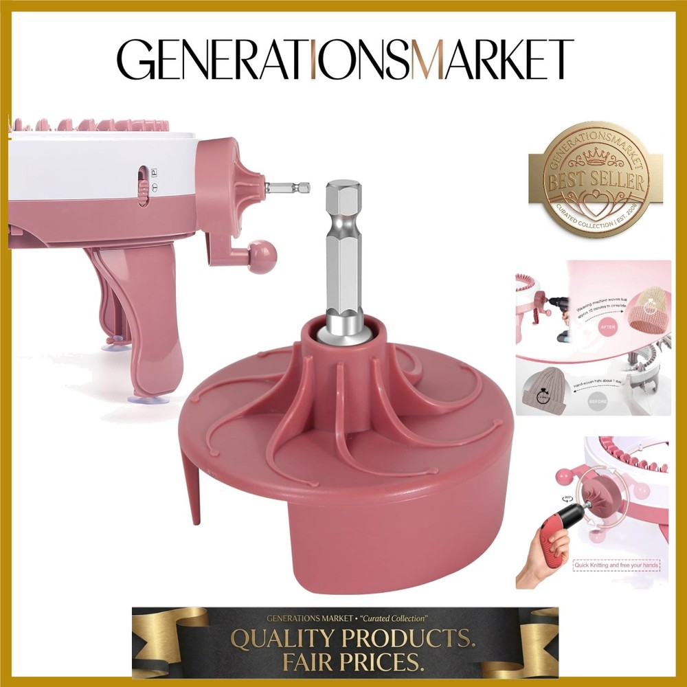 Knitting Machine Adapter, Quick Knit Replaceable Crochet Machine Adapter with...