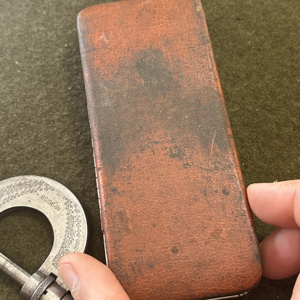 English Made Moore & Wright 0-1" Micrometer w/ Case Vintage