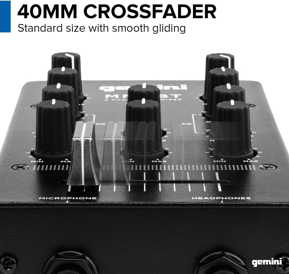 Compact 2-Channel Bluetooth Mixer for Mobile DJs - Ultimate Flexibility