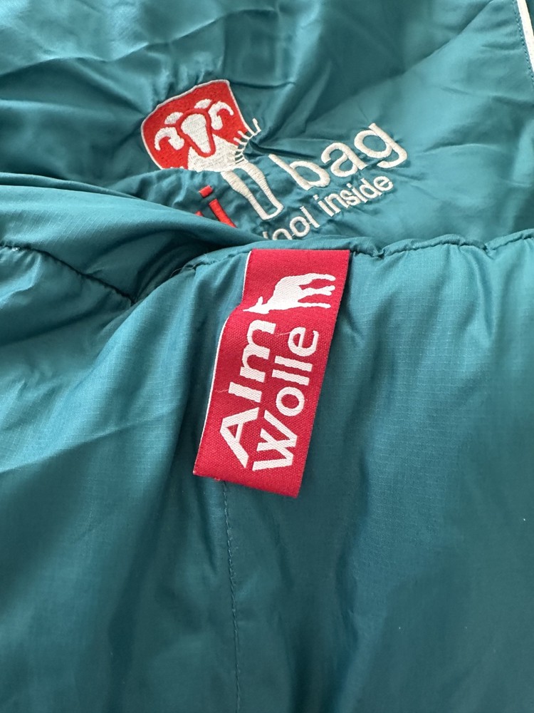 Gruezi sleeping bag Green Biopod DownWool Left Zip Wool Inside EUC