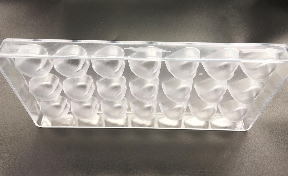 Candy Making Mold, Diamond Clear Polycarbonate Chocolate Heart candy mold