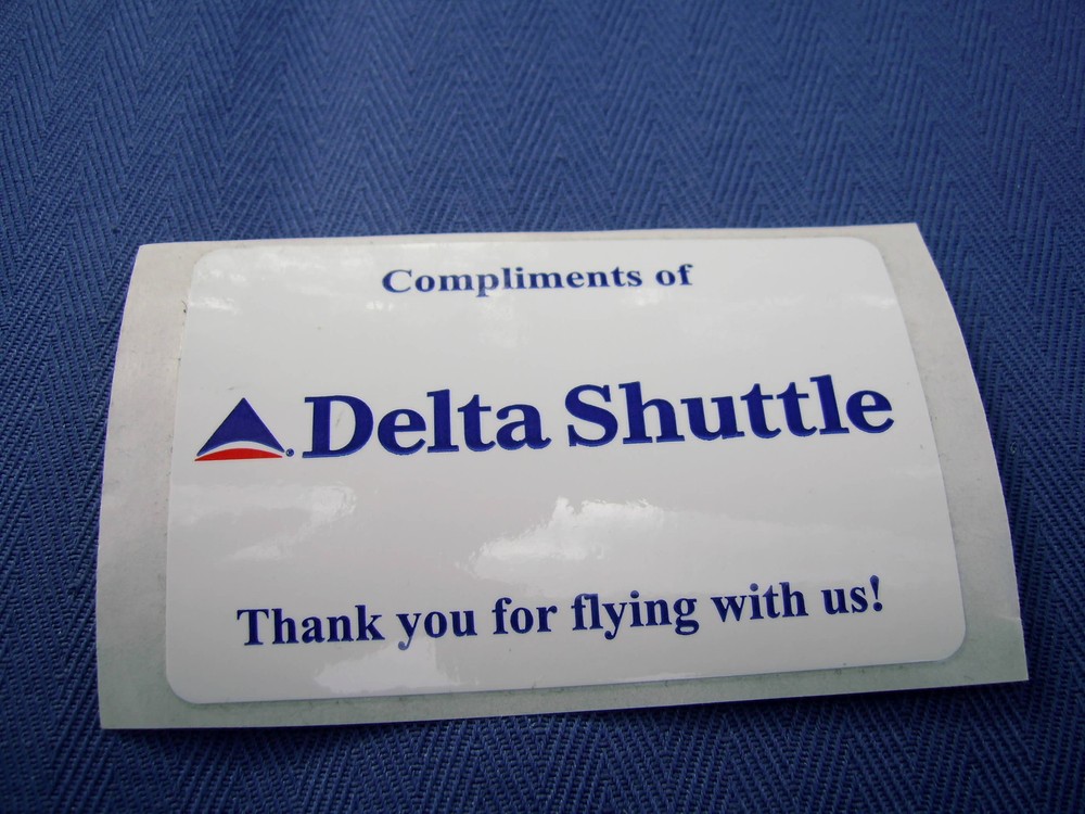DELTA AIR LINES - DELTA SHUTTLE DECAL - 2 X 3"