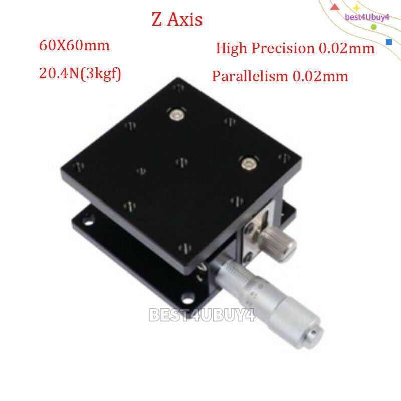Z Axis Trimming Platform Manual Displacement Precision Linear Stage Table 10mm