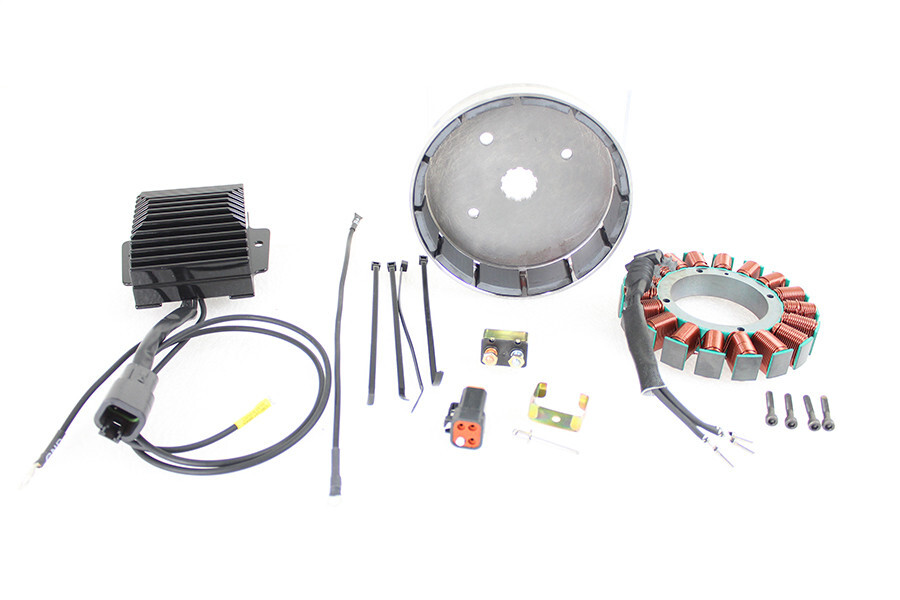 Cycle Electric 45 Amp Three Phase Alternator Kit for 2001-2006 FXST FLST Harley