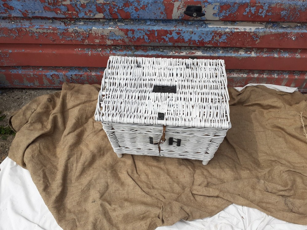 Wicker Storage Chest On Legs