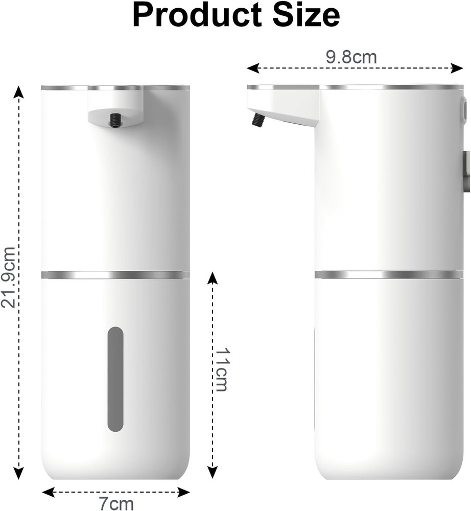 Touchless Automatic Soap Dispenser Foaming Soap Dispenser Bathroom Kitchen 380ML