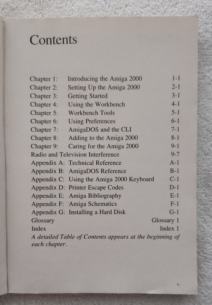 Vtg 1987 Introduction to the Commodore Amiga 2000 Book Msg Front Cover Computer
