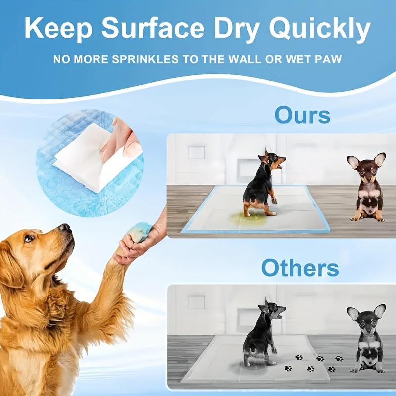 Pet training pads, absorbent and leak-proof, isolate odors