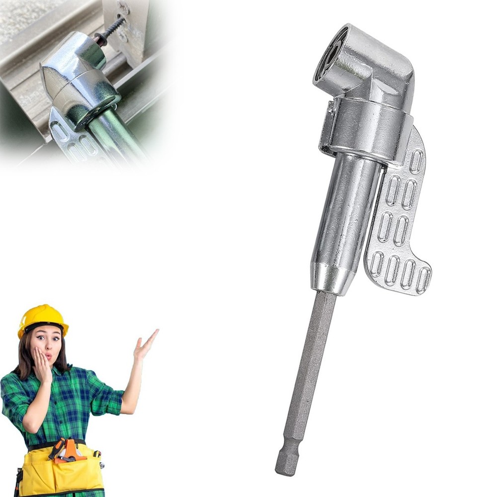 Detachable 90 Degree Screwdriver Right Angle Drill Attachment DIY Socket Adapter