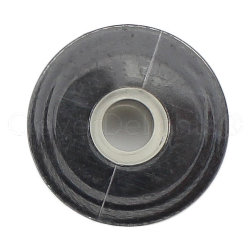 144 Pack Black Prewound Bobbins Size M Plastic Sided 1 x 7/16 Thread
