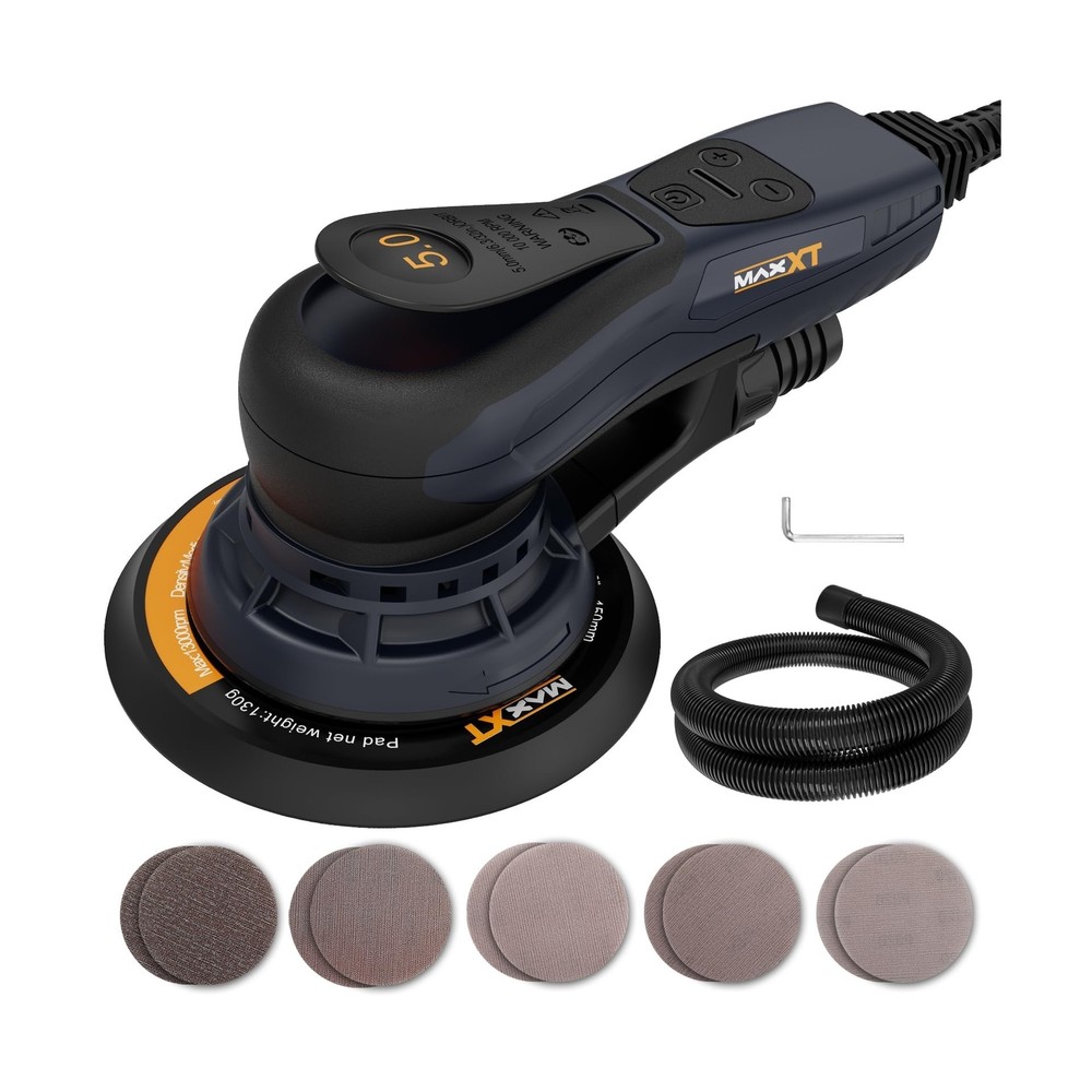 MAXXT Electric 5mm Random Orbital Sander Brushless 350W 3A Multi-function Var...