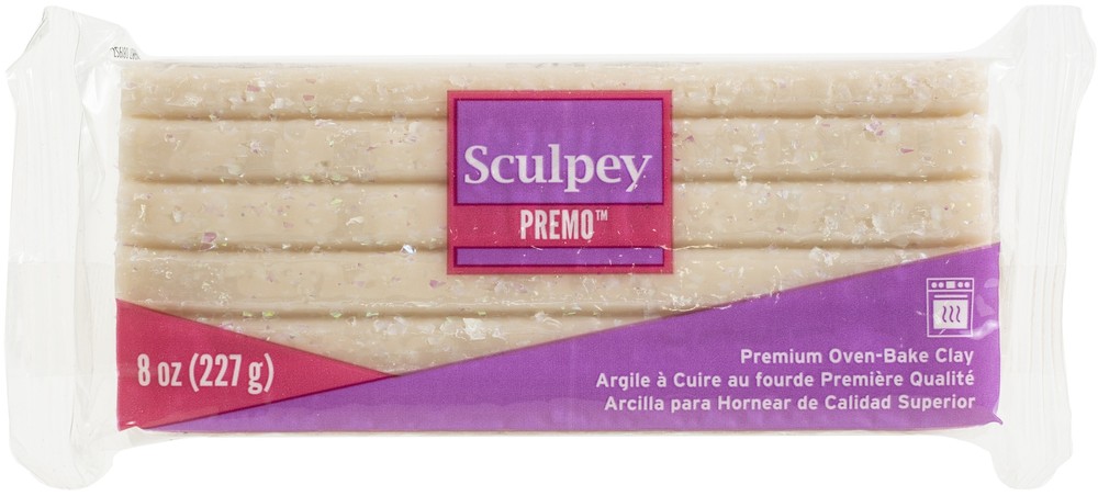 Sculpey Premo Polymer Clay 8oz-Opal - 3 Pack