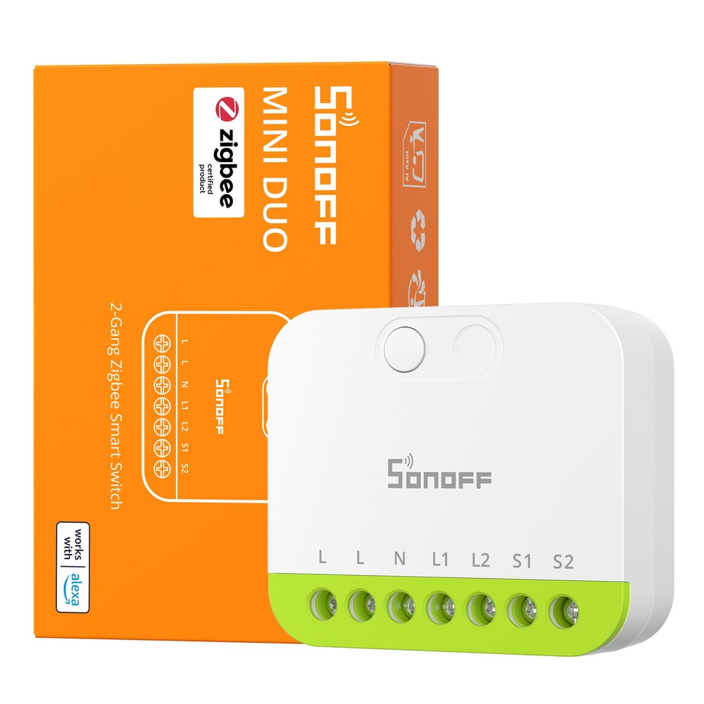 SONOFF MINI DUO Dual-Load Zigbee Smart Switch Extreme Module Intelligent Control