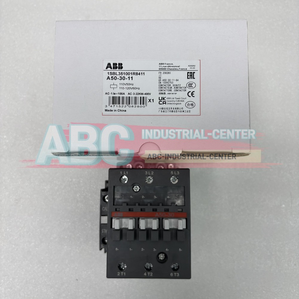 1PCS New ABB  A50-30-11 110V Contactor#