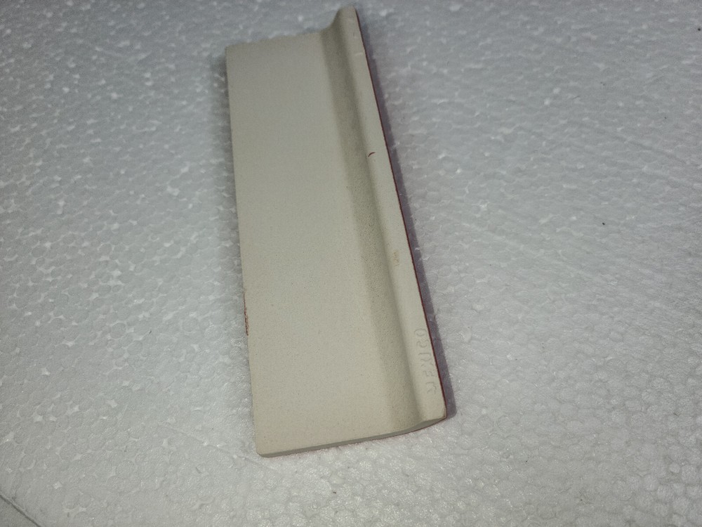 Candy Apple Red Ceramic Tile Mud Cap Subway Trim Mudcap Mid Century Modern