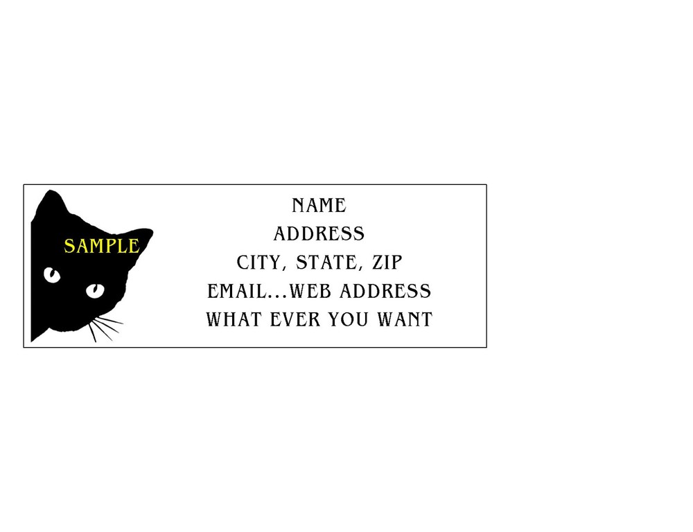 CAT ADDRESS LABELS COOL!! #10