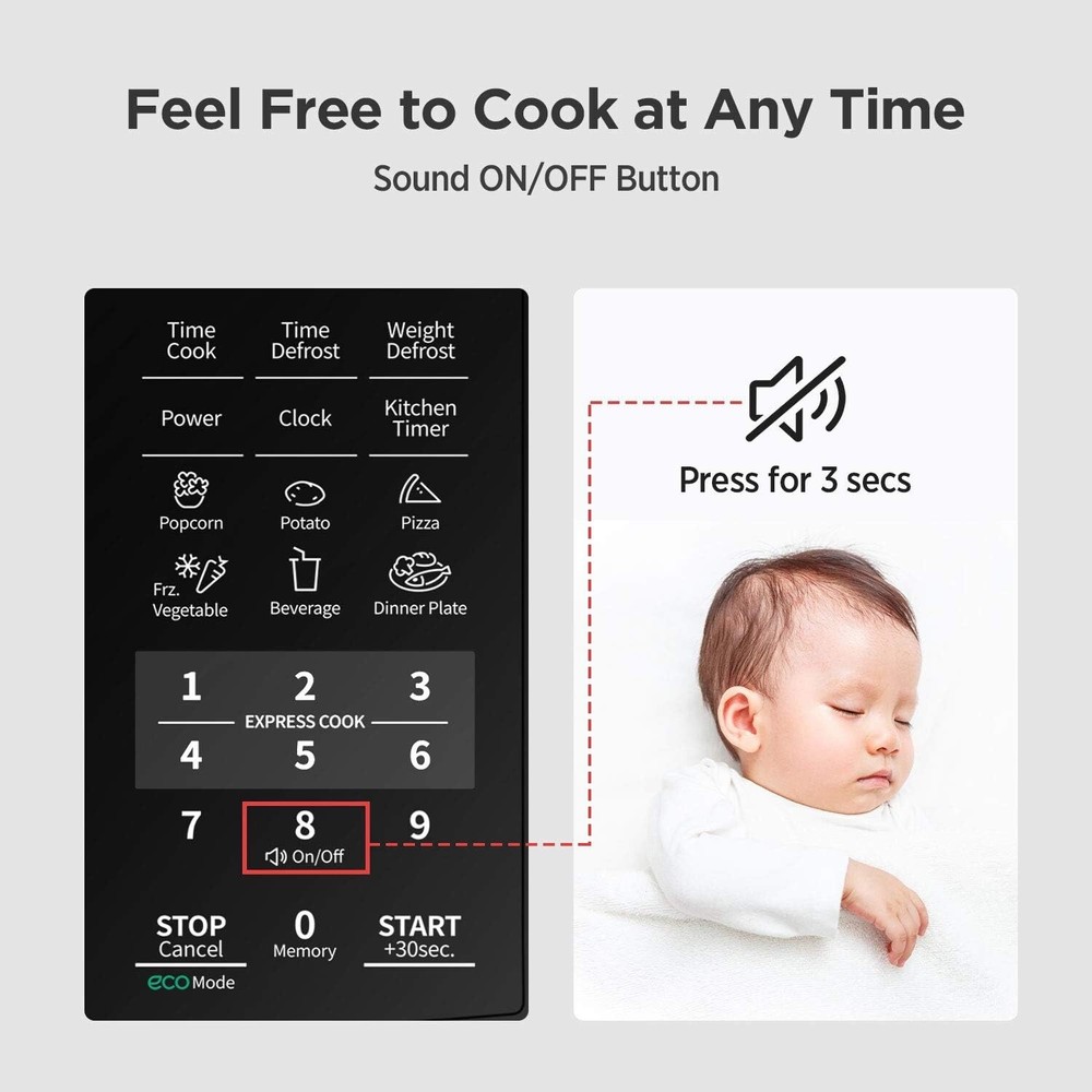 COMFEE Deluxe Counter Top One Touch Microwave Oven