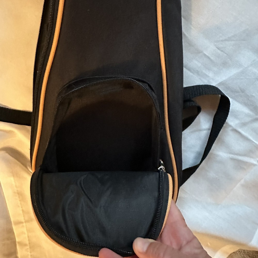 Donner Black Ukulele Case Adjustable Strap