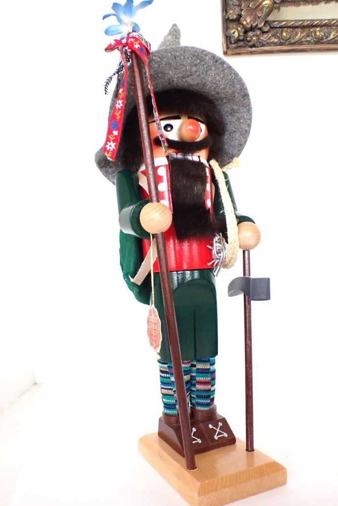 Large 18" High Steinbach Germany Nutcracker Mountain Climber