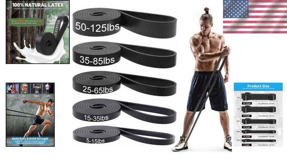 Resistance Bands Set for Pull Up Assistance