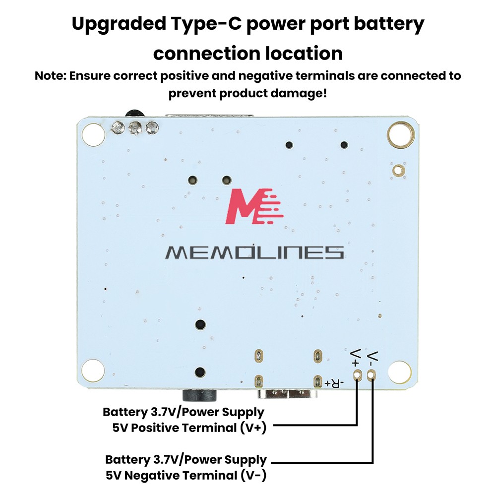 Bluetooth 5.4 Audio Receiver Board mp3 Lossless Decoder Decoding Module Type C