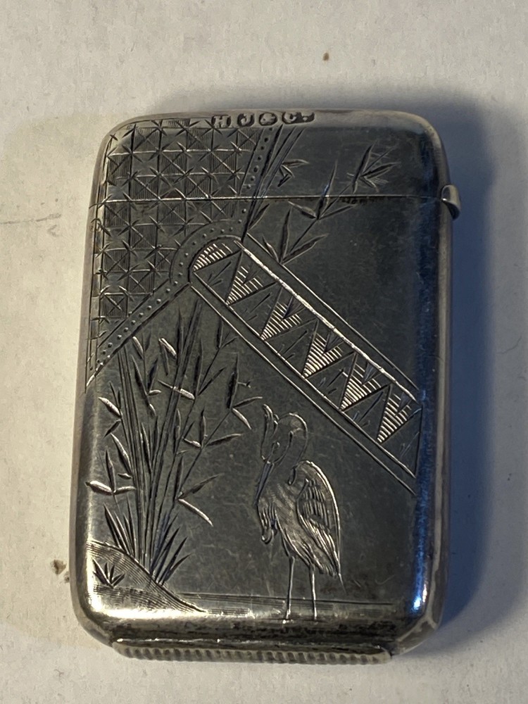 Antique Sterling Silver Match Safe Hallmarked