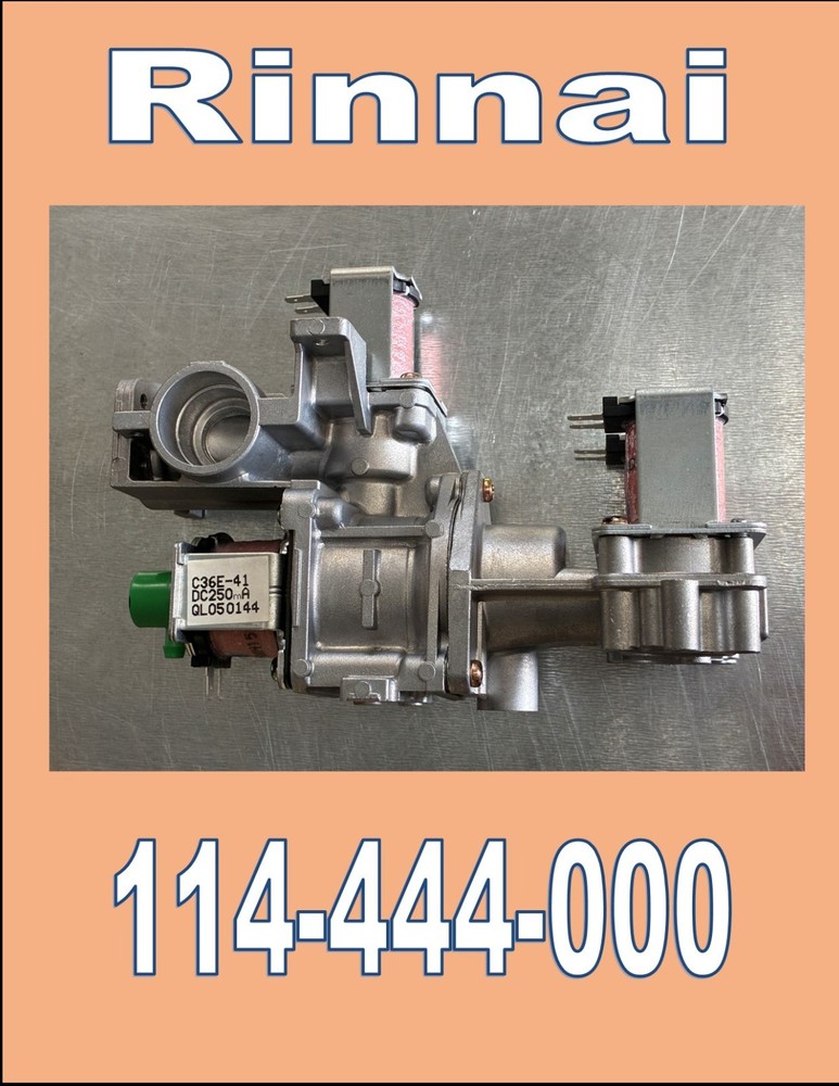 Rinnai 114-444-000 Gas Appliance Part – Proportional Valve w/ Solenoid – OEM – N