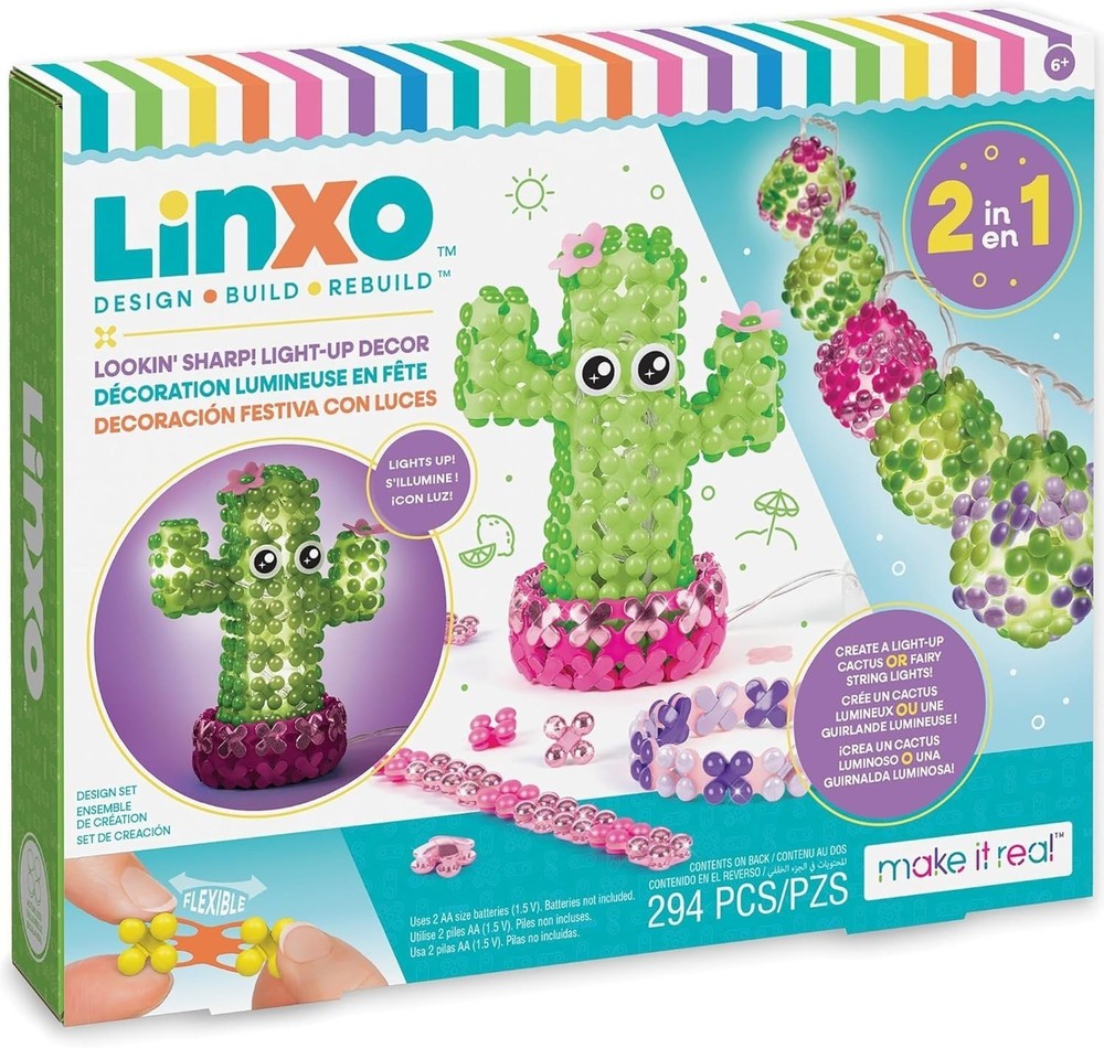 Make It Real Light-Up Decor - 2-in-1 Create A Light-Up Cactus
