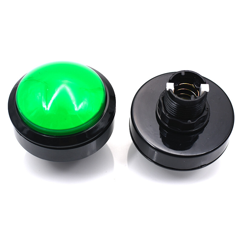 5×100mm Arcade Button LED Dome Illuminated with Microswitch Pop Music JAMMA MAME