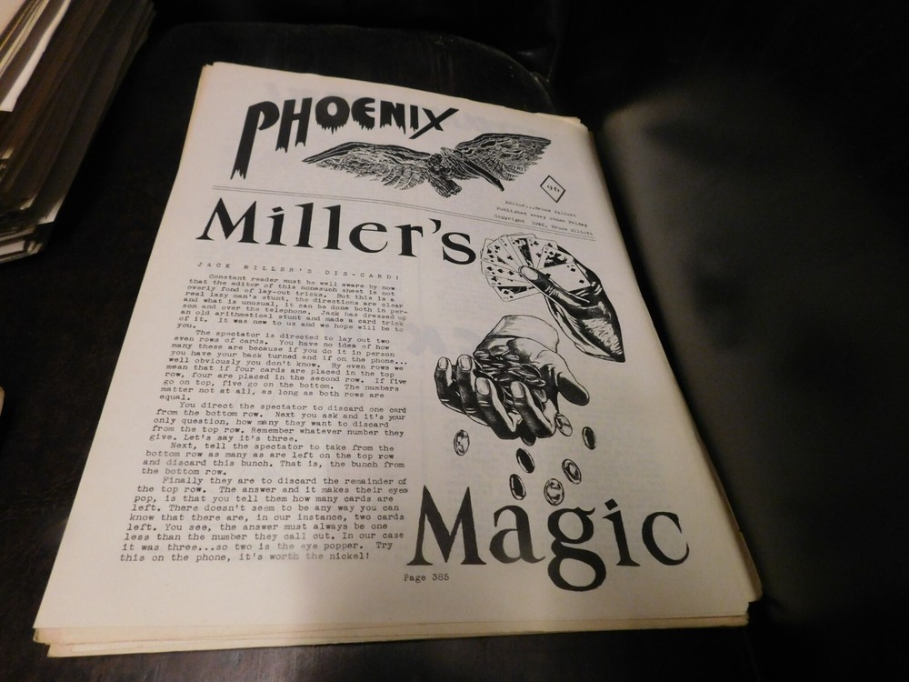 The Phoenix Magic Magazine For Magicians # 96
