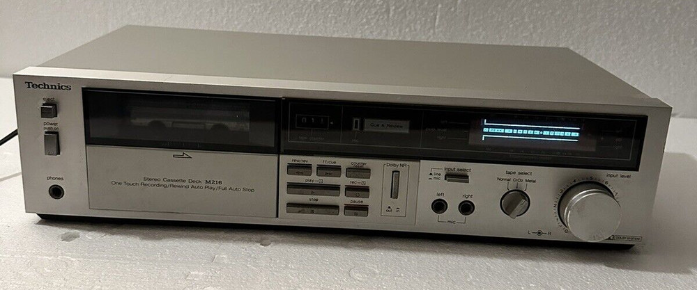 Technics RS-M216 Cassette Tape Deck Tested & Working!