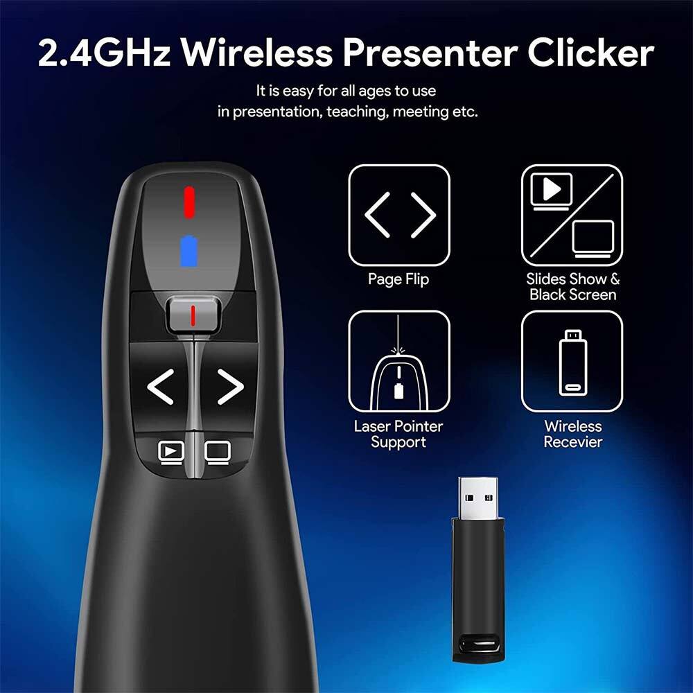 Wireless Presenter,Presentation Remote Control Pen PPT Remote Controller Clicker