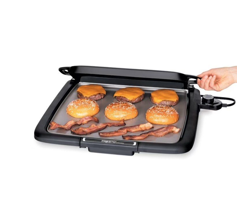 Presto Ceramic Electric Griddle/Warmer Plus, Black 07024